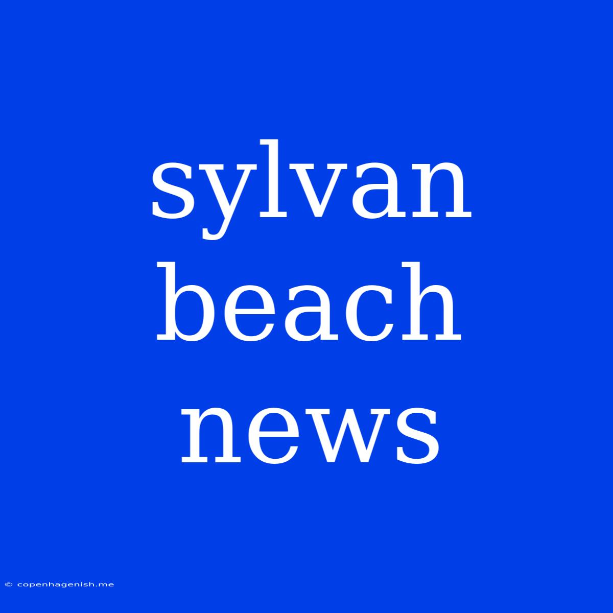 Sylvan Beach News