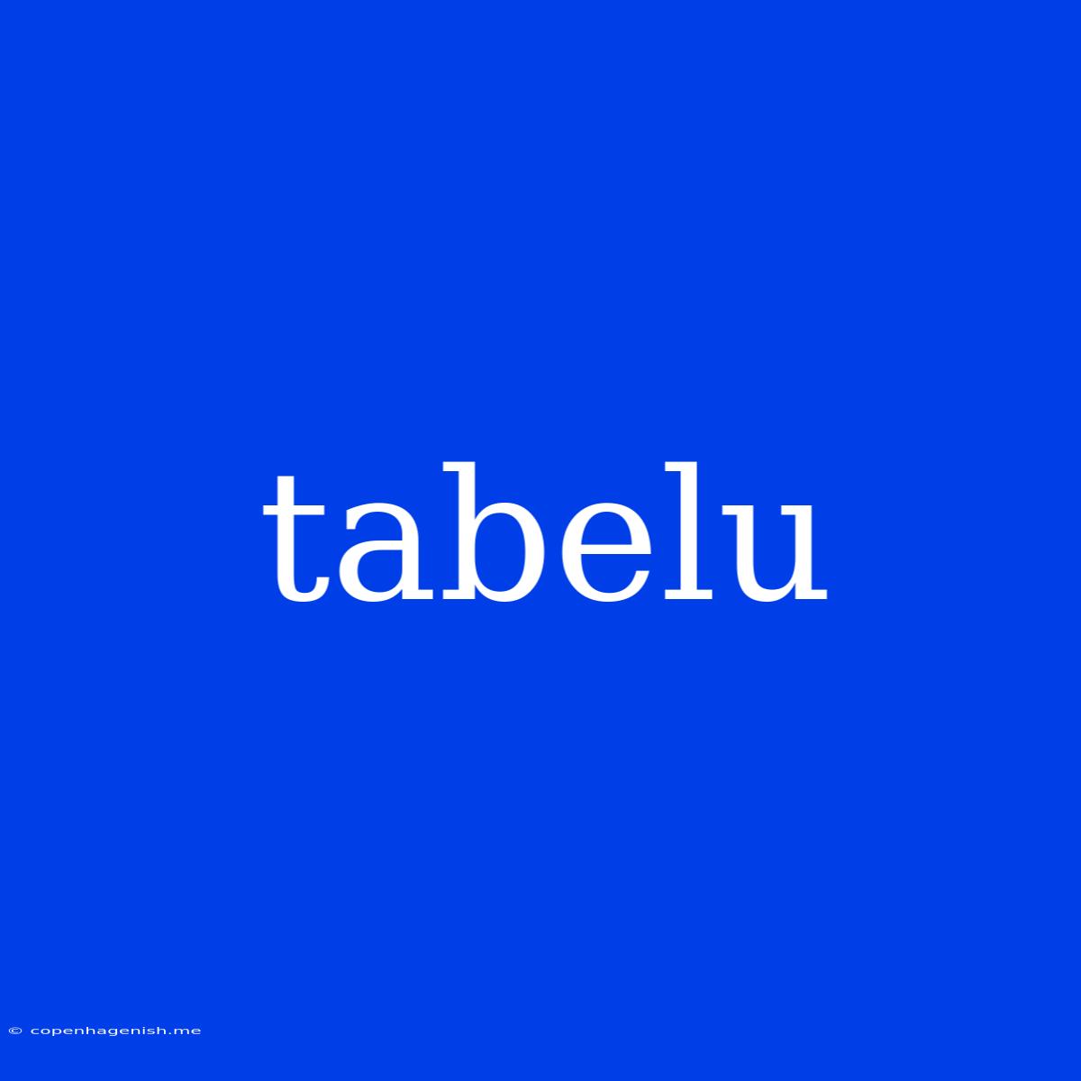 Tabelu