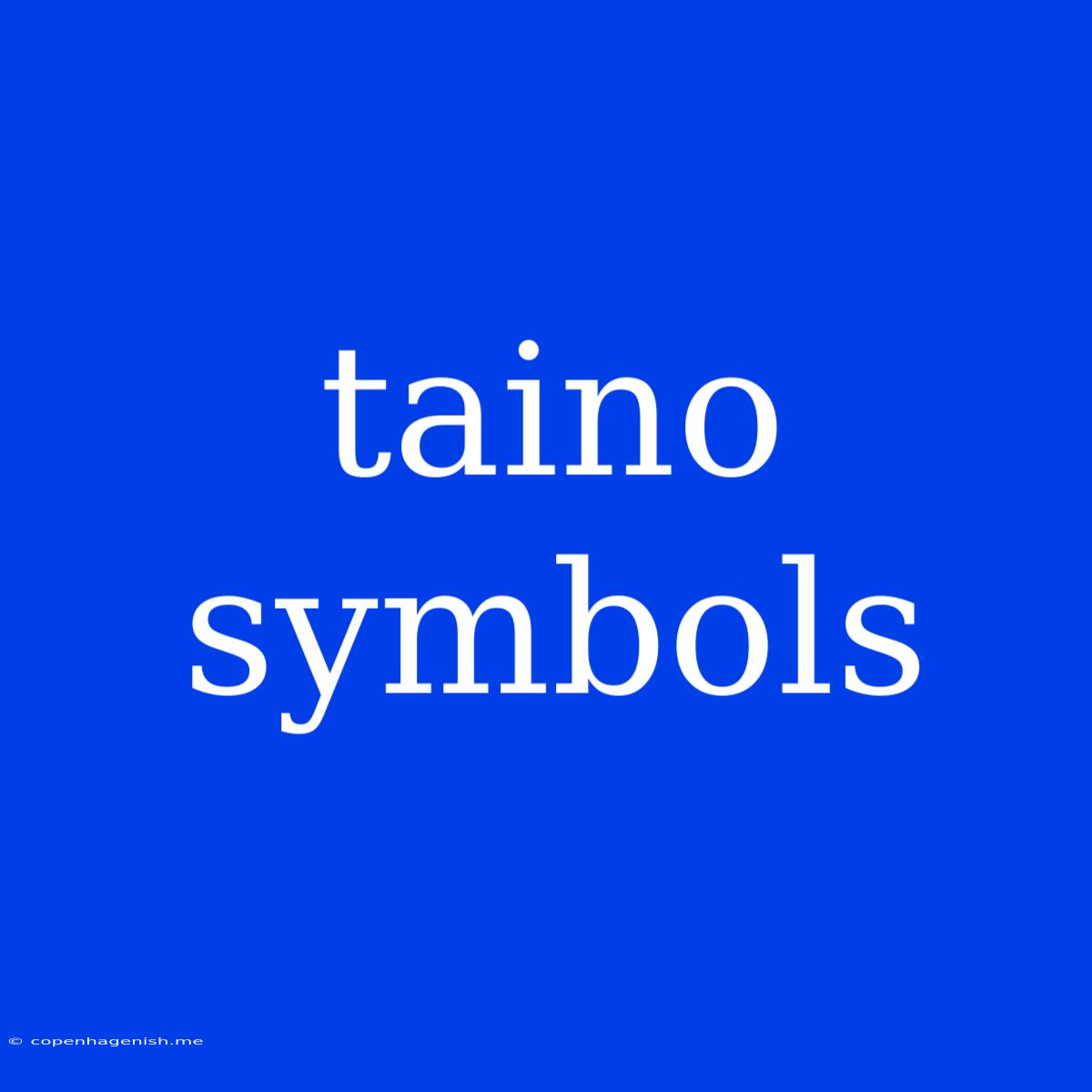 Taino Symbols