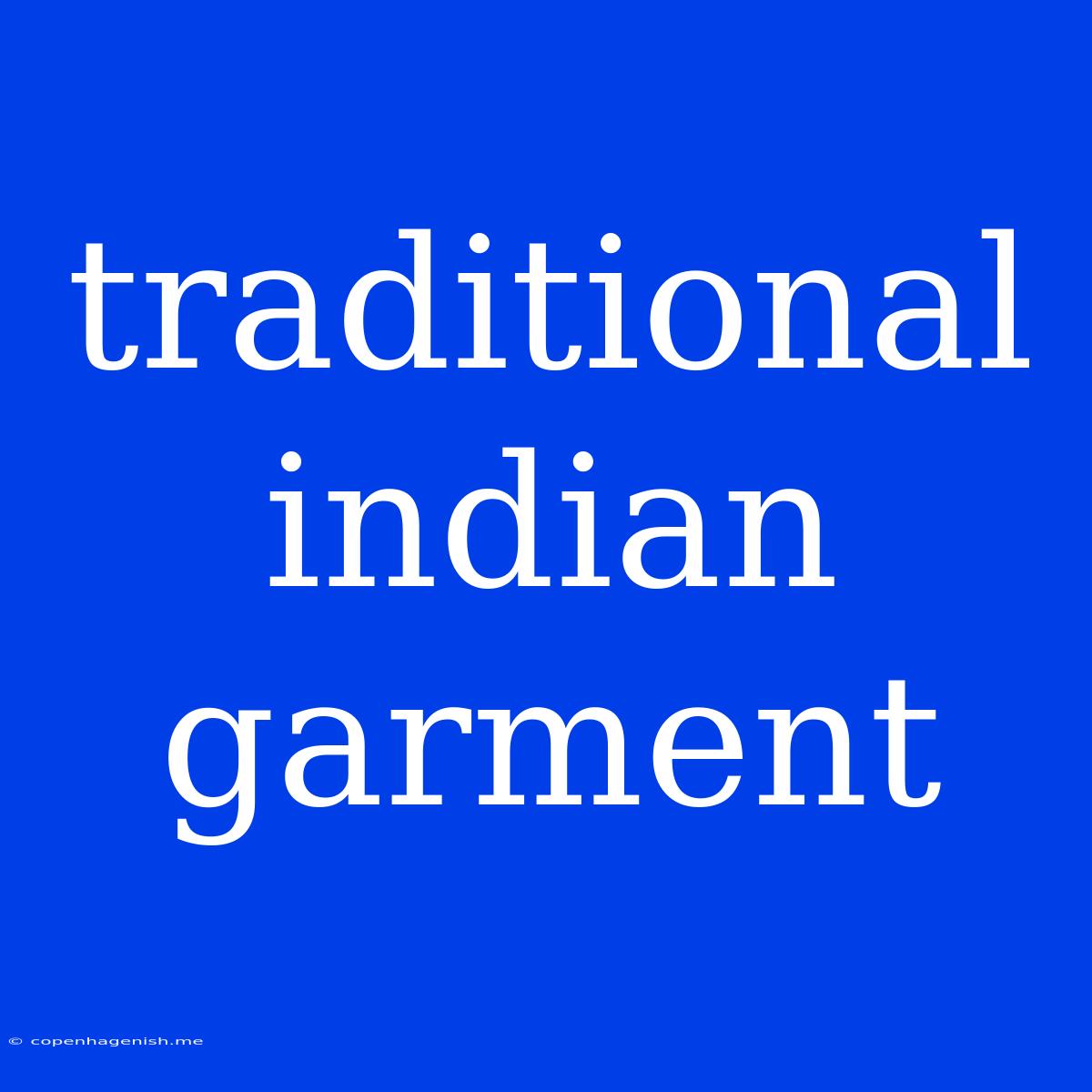 Traditional Indian Garment