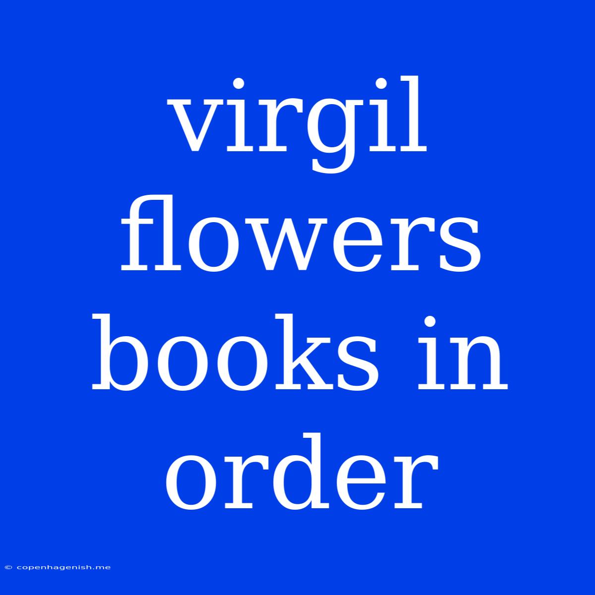 Virgil Flowers Books In Order