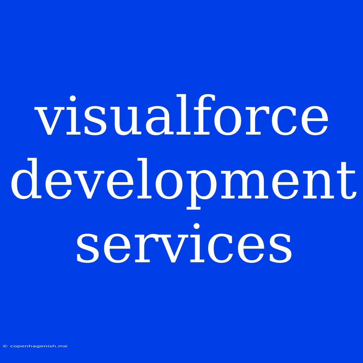 Visualforce Development Services