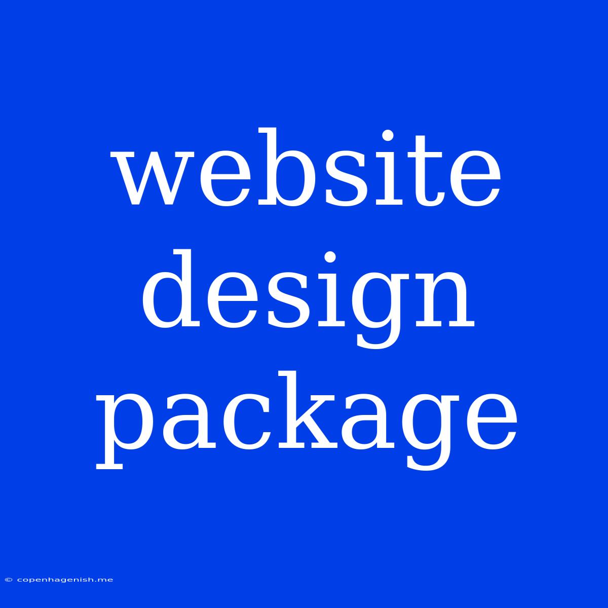 Website Design Package