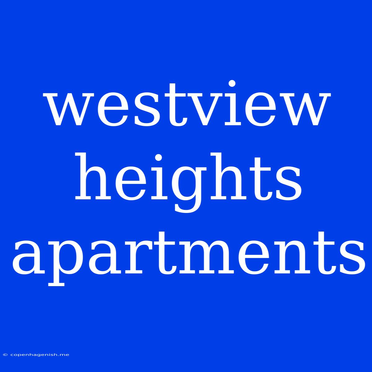 Westview Heights Apartments