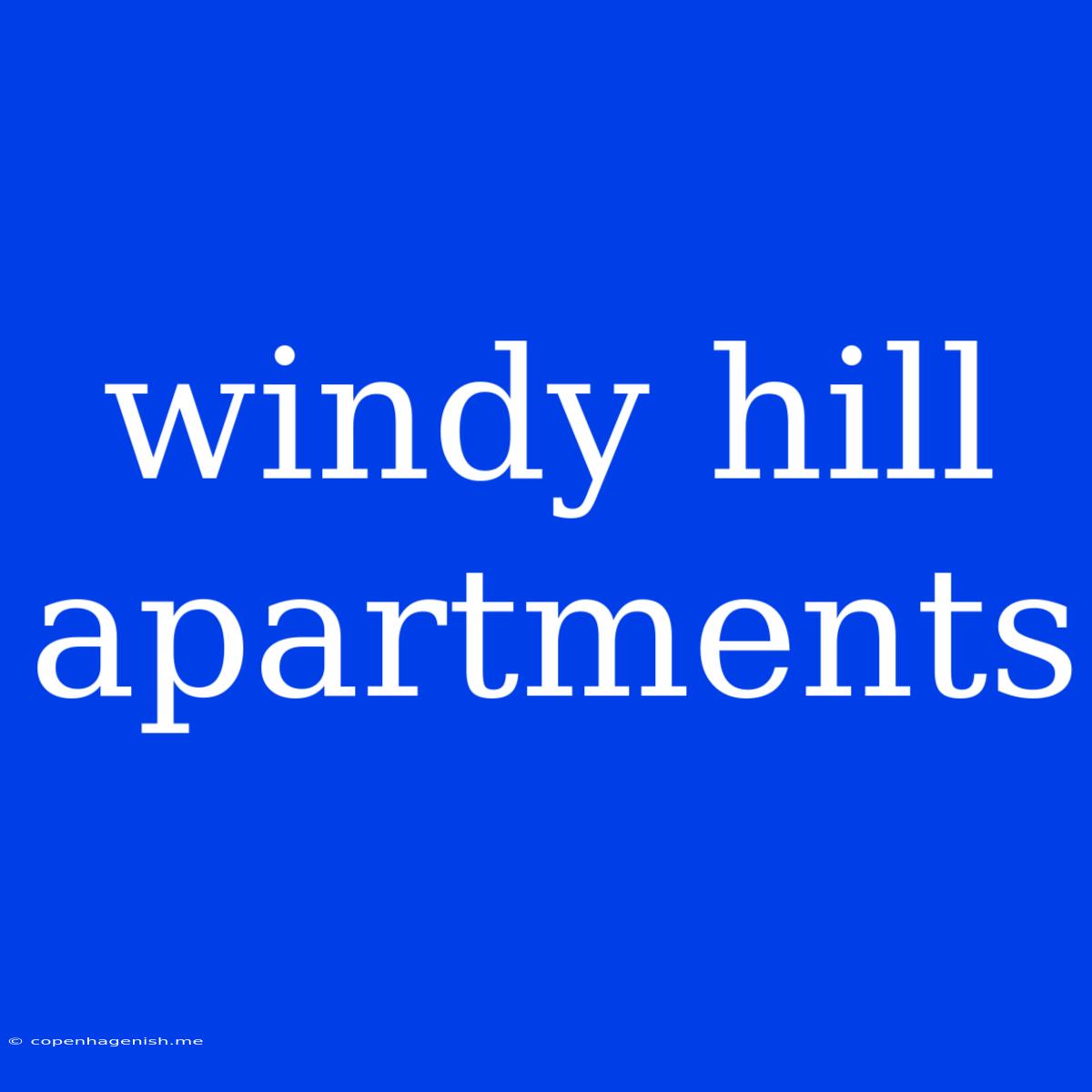 Windy Hill Apartments