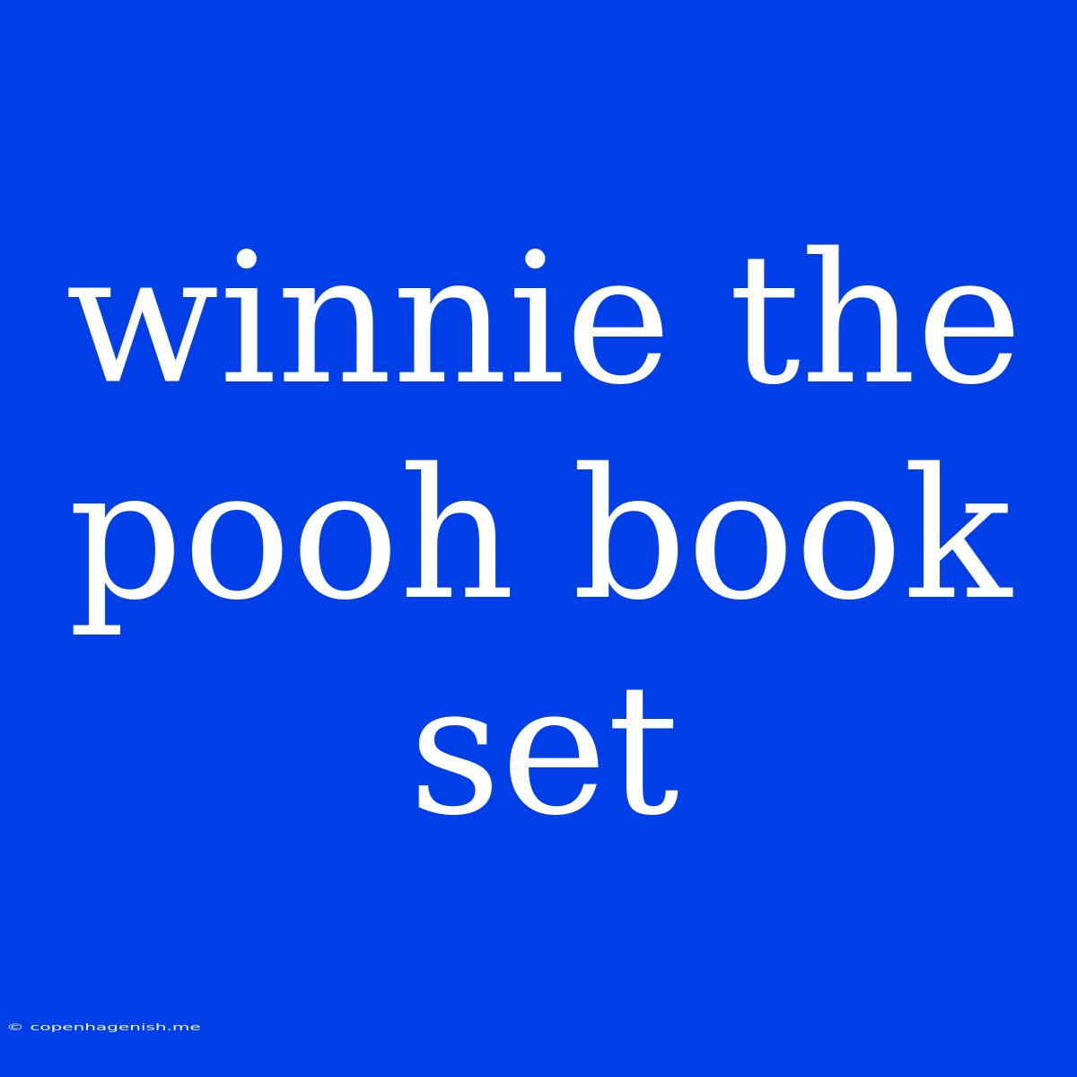 Winnie The Pooh Book Set